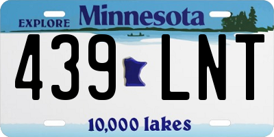 MN license plate 439LNT