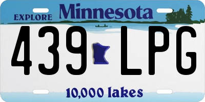 MN license plate 439LPG