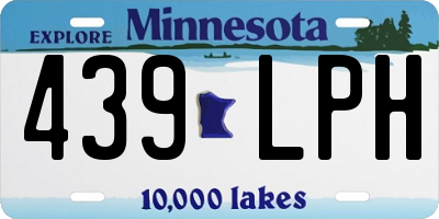 MN license plate 439LPH