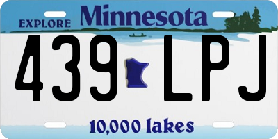 MN license plate 439LPJ