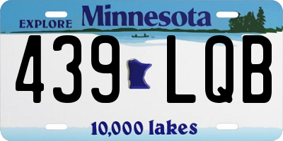 MN license plate 439LQB