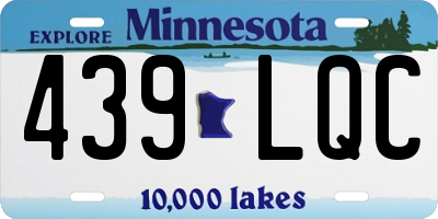 MN license plate 439LQC