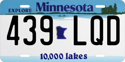 MN license plate 439LQD