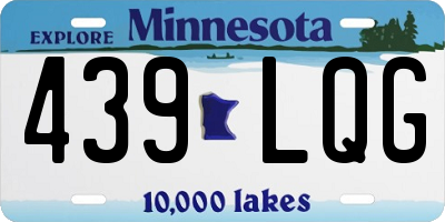 MN license plate 439LQG