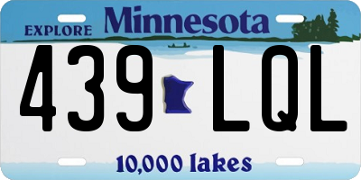 MN license plate 439LQL