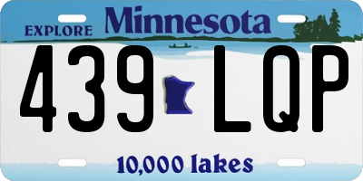 MN license plate 439LQP