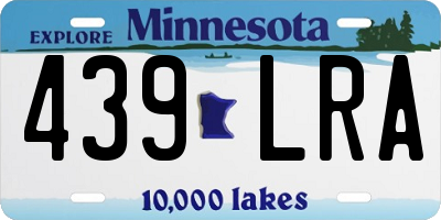 MN license plate 439LRA