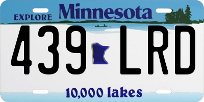 MN license plate 439LRD