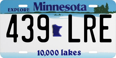 MN license plate 439LRE