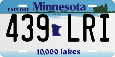 MN license plate 439LRI