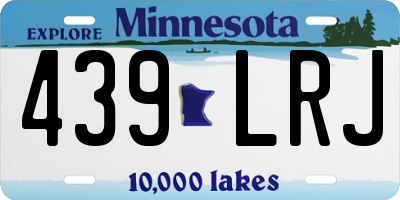 MN license plate 439LRJ