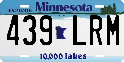 MN license plate 439LRM