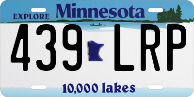 MN license plate 439LRP