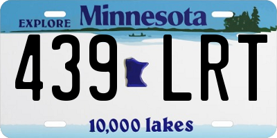 MN license plate 439LRT