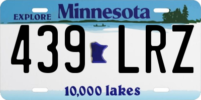 MN license plate 439LRZ