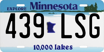 MN license plate 439LSG