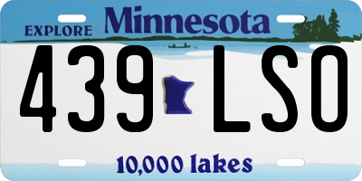 MN license plate 439LSO