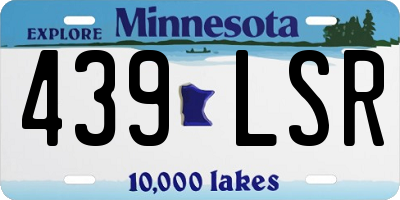 MN license plate 439LSR