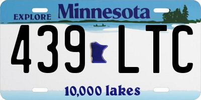MN license plate 439LTC