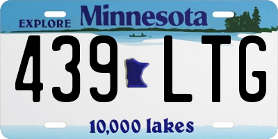MN license plate 439LTG