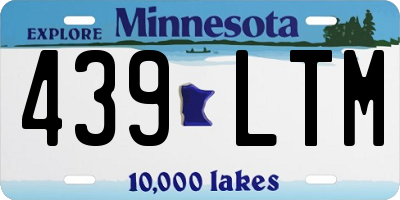 MN license plate 439LTM