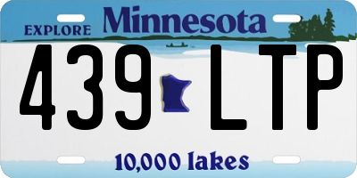 MN license plate 439LTP