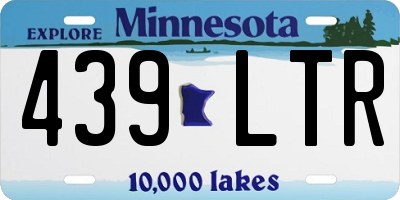 MN license plate 439LTR