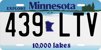 MN license plate 439LTV