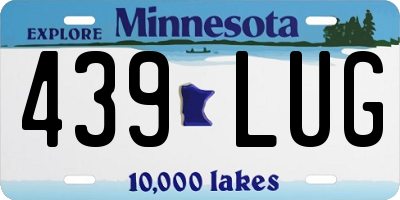 MN license plate 439LUG