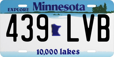 MN license plate 439LVB