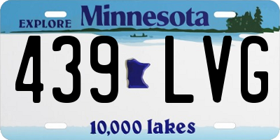 MN license plate 439LVG