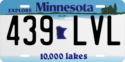 MN license plate 439LVL