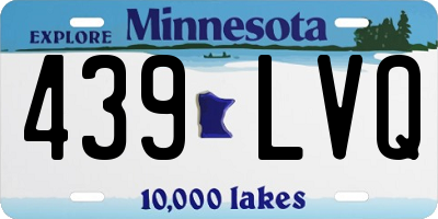 MN license plate 439LVQ