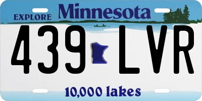 MN license plate 439LVR