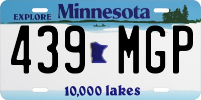 MN license plate 439MGP
