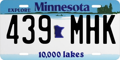 MN license plate 439MHK