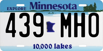 MN license plate 439MHO