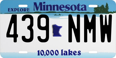 MN license plate 439NMW