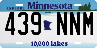 MN license plate 439NNM