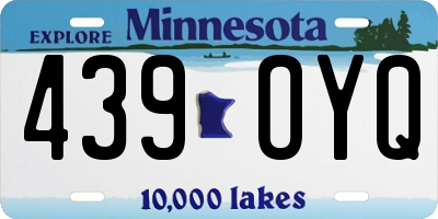 MN license plate 439OYQ