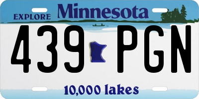 MN license plate 439PGN