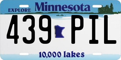 MN license plate 439PIL