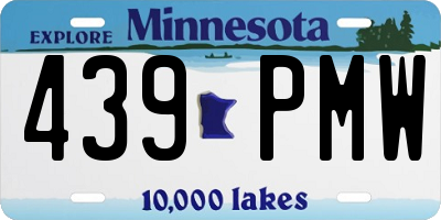 MN license plate 439PMW