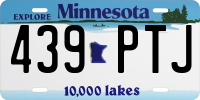 MN license plate 439PTJ
