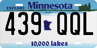 MN license plate 439QQL