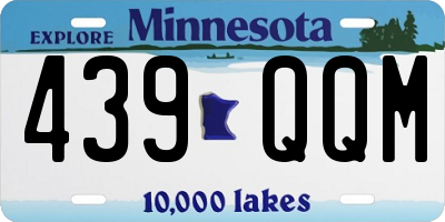 MN license plate 439QQM