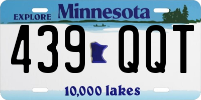 MN license plate 439QQT