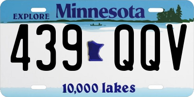 MN license plate 439QQV