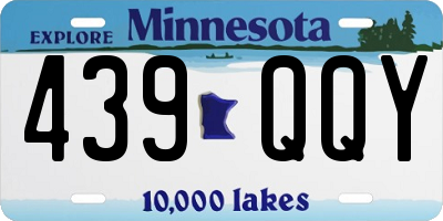 MN license plate 439QQY