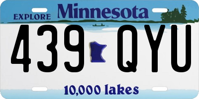 MN license plate 439QYU